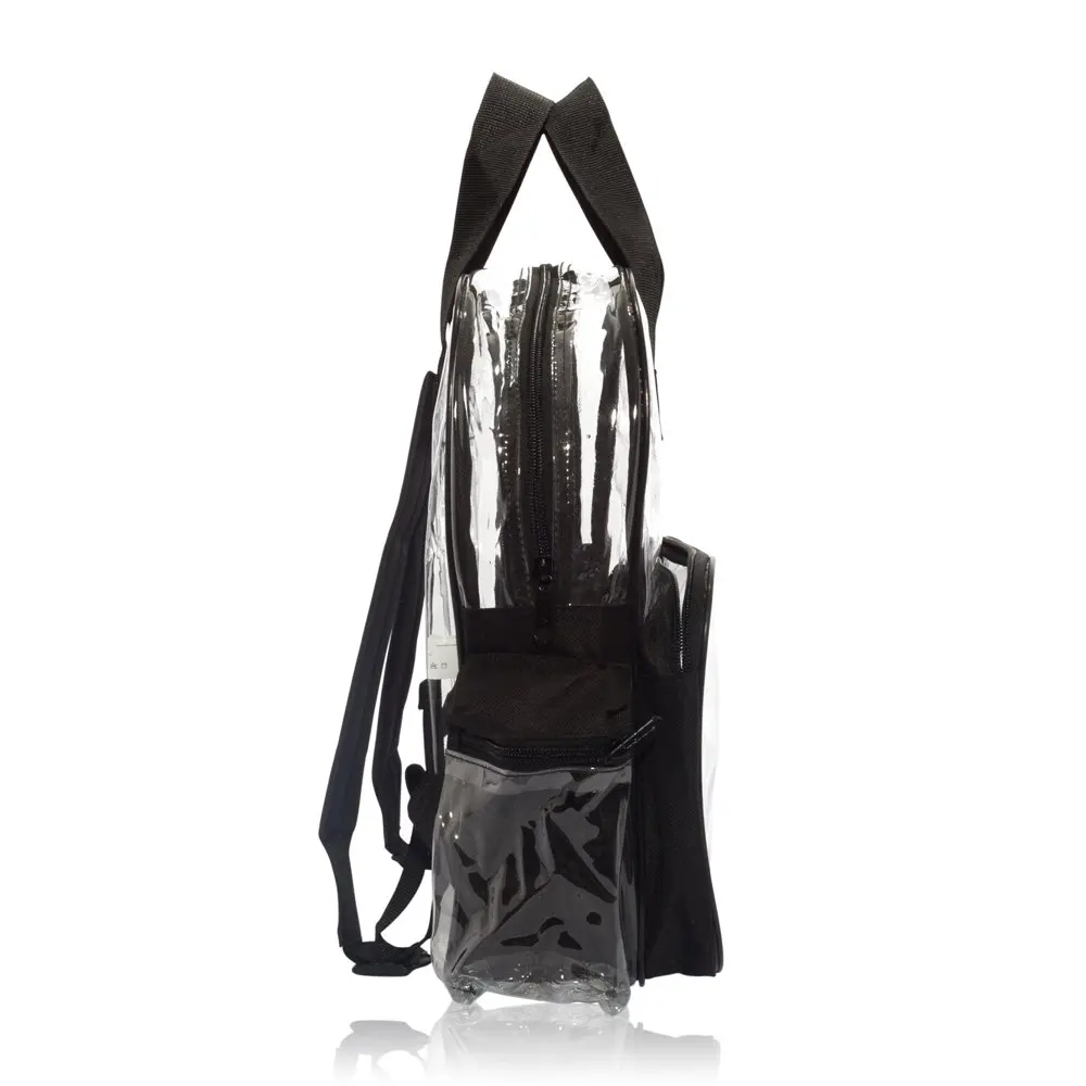 Small Clear Backpack Transparent PVC Security School Bag