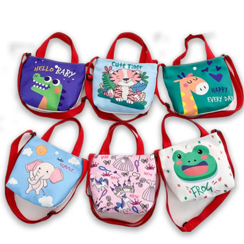 

Kawaii аниме Единорог лягушка граффити Малыш Маленький хранилище Холст сумка через плечо подарок на день рождения Рождество подарок