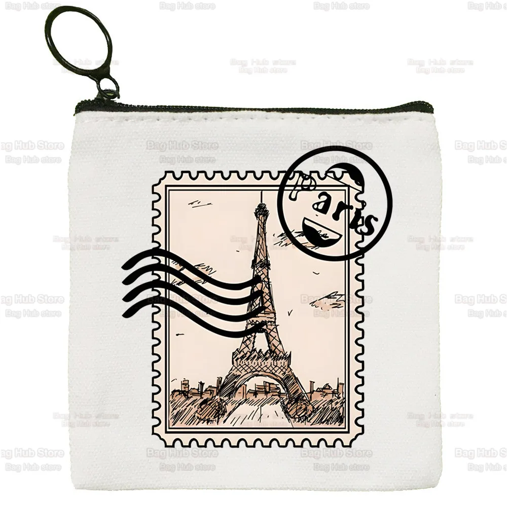 Emily In Paris Creative Small Square Bag Coin Purse Storage Small Bag Card Bag Key Bag Coin Clutch Bag Zipper Key Bag