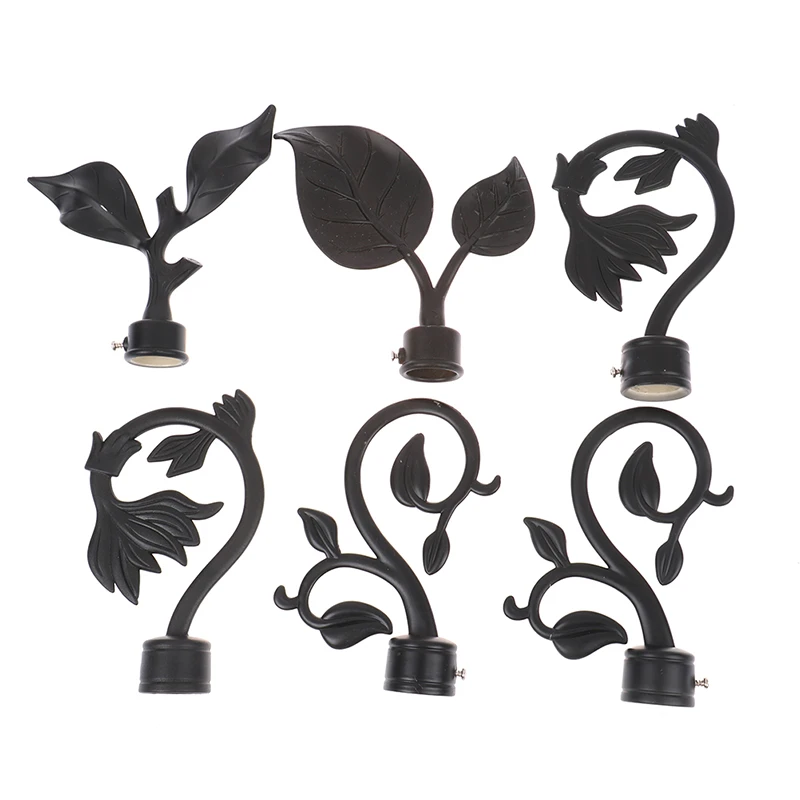 

1 Pair Curtain Decorative Pole/Rod Finials Ends Heads Caps Rod Kits