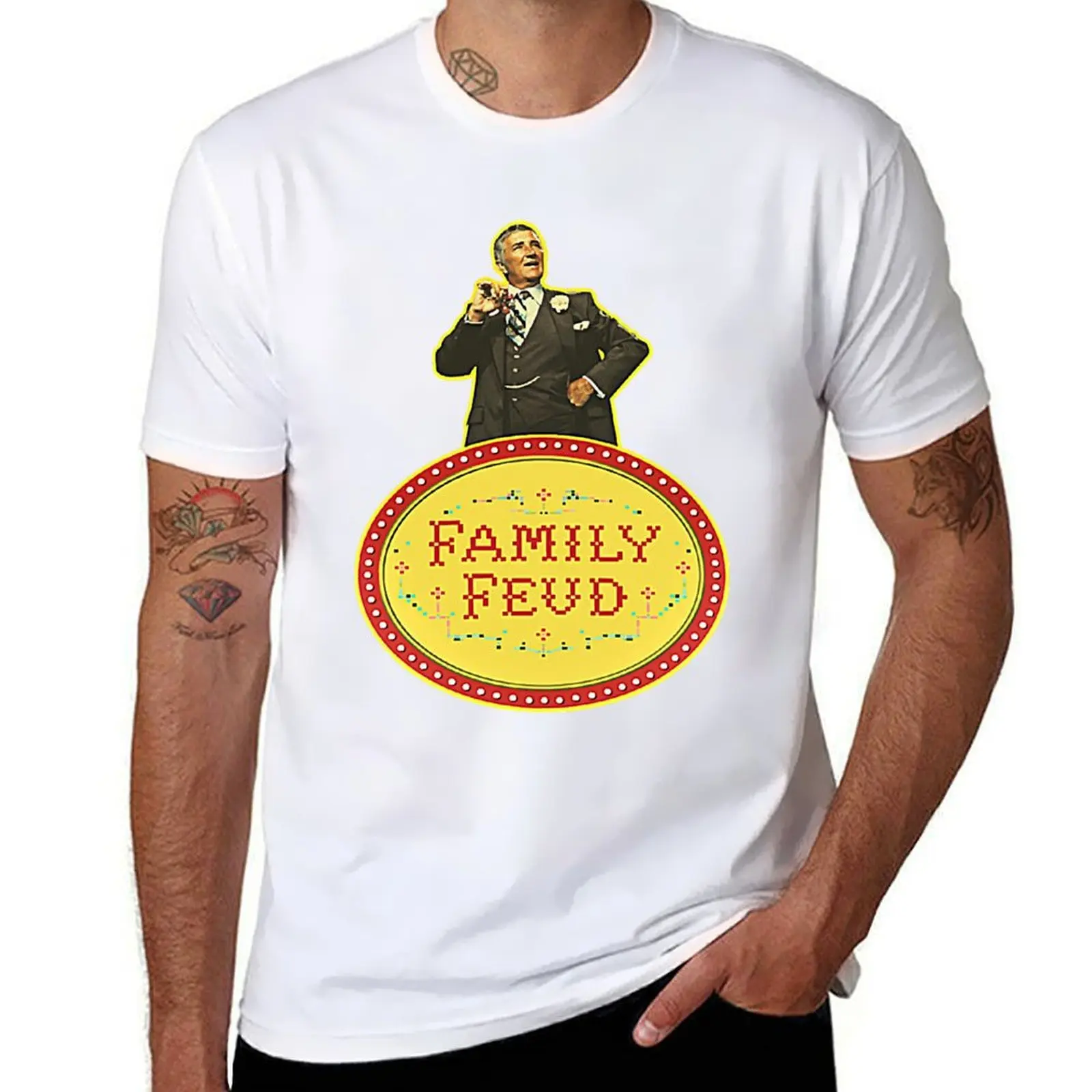 Фото Футболка Family Feud Richard Dawson, футболка с принтом в городском стиле №1