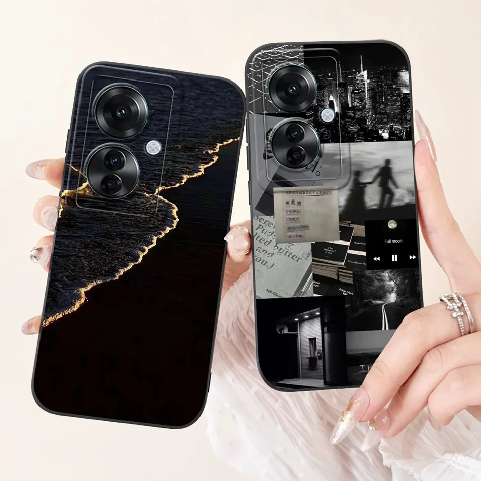 Для OPPO Reno11 F 5G Reno 11F CPH2603 2024 элегантная печатная камера защитные противоударные