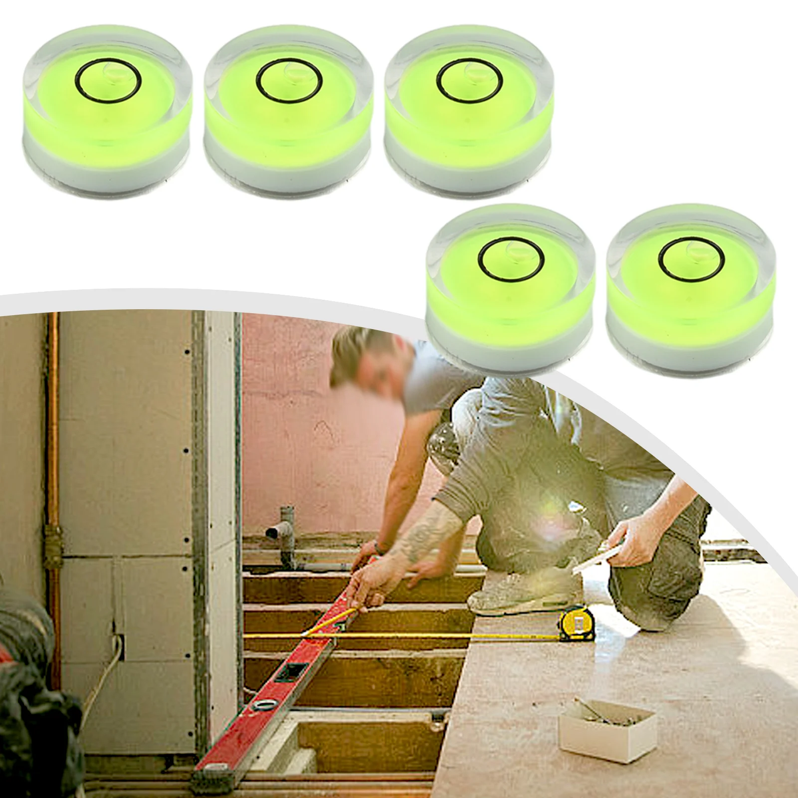 5 шт. круглый пузырьковый уровень для спиртового уровня Bullseye измерительный