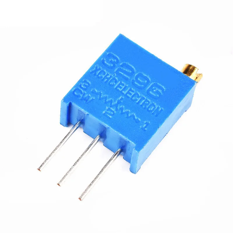 

10PCS 3296W Multi-turn Adjustable Potentiometer 1K2K5K10K20K50K100K200K500K1M Top Adjust 103 204
