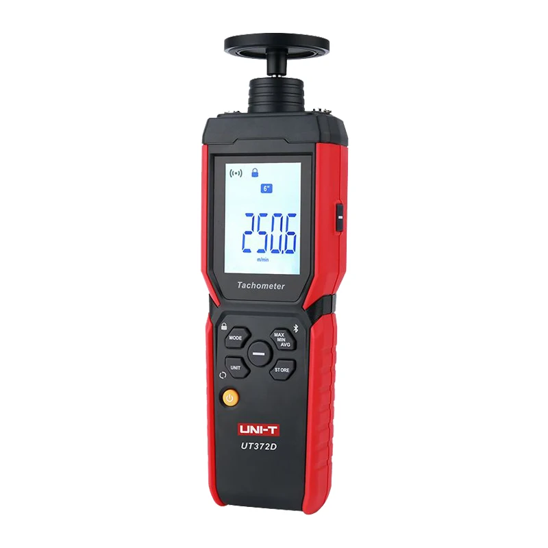 

UNI-T UT372D 2 in 1 Digital RPM Tachometer Laser Contact & Non Contact Gauge Frequency Count Length Speed Meter Bluetooth