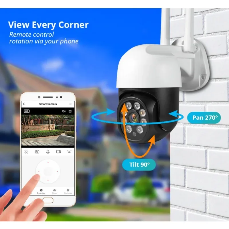 

2.4G 1080P 3MP IP Camera Tuya Smart Outdoor Home Security Auto Tracking Human Detection Camera WIFI CCTV Surveillance Camera