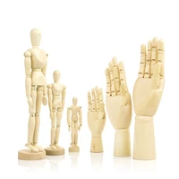 drawing sketch mannequin model movable limbs wooden hand body draw action toys figures home decor artist models jointed doll