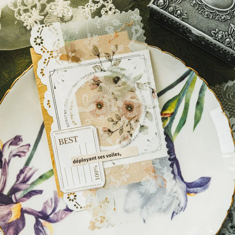 20 Шт. Кружевная Бумага С Цветочным Красителем Для Скрапбукинга Сделай Сам