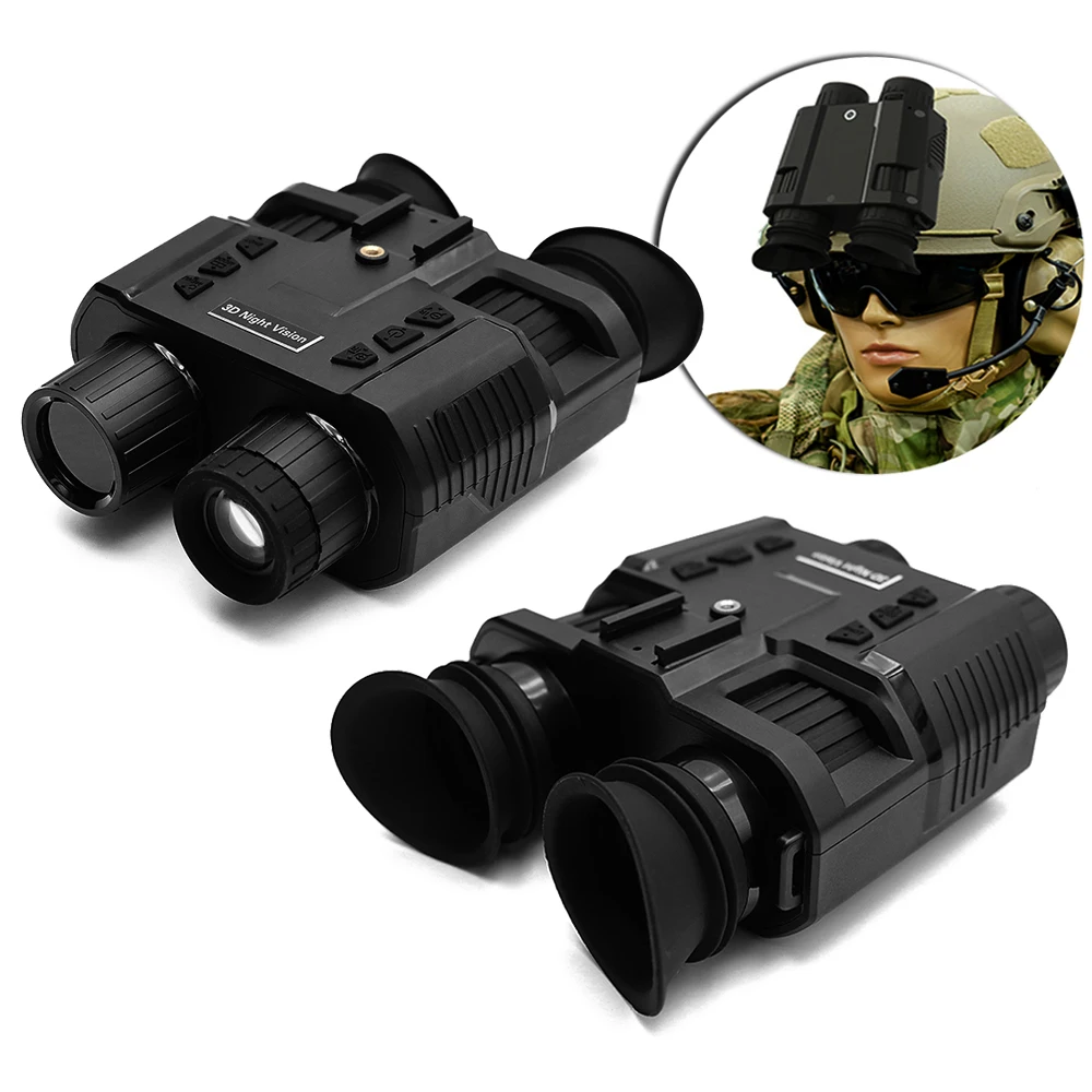

3D Helmet IR Night Vision Goggle Tactical Airsoft Scope Binoculars Outdoor Optics Video/Photo Digital Telescope Hunting Camera