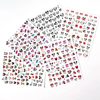 disney 3d mickey mouse toy story stitch cartoon nail stickers nail decoration anime character nail decals press on nails