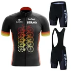 STRAVA 2022 новые комплекты для велоспорта с коротким рукавом Летний комплект для велоспорта Трикотажные изделия для дорожного велосипеда MTB велосипедная дышащая одежда для велоспорта