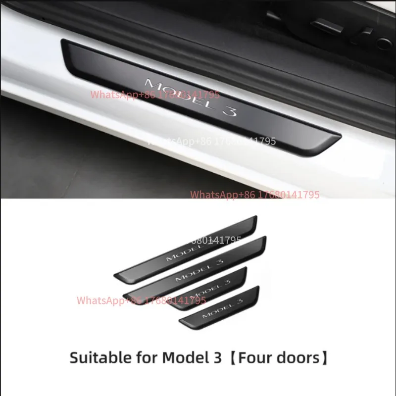 Беспроводная светодиодная подсветка для защиты порогов дверей автомобиля Tesla Model 3 и Model Y, аксессуары для защиты края двери. (art.: 3920dd1aba1eb) - 3920dd1aba1eb