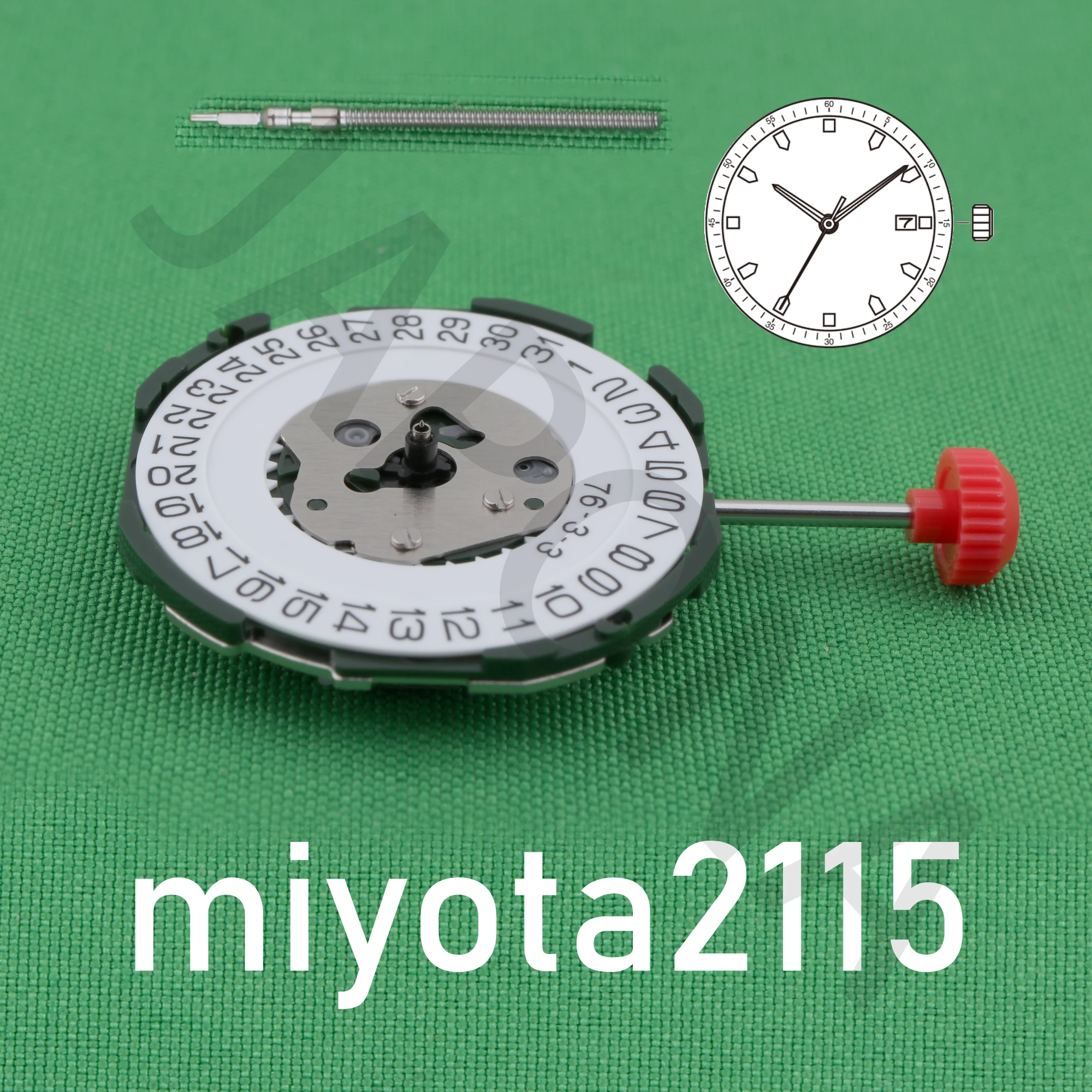 2115 movement Miyota 2115-3 quartz movement japan movement Standard movement with date display