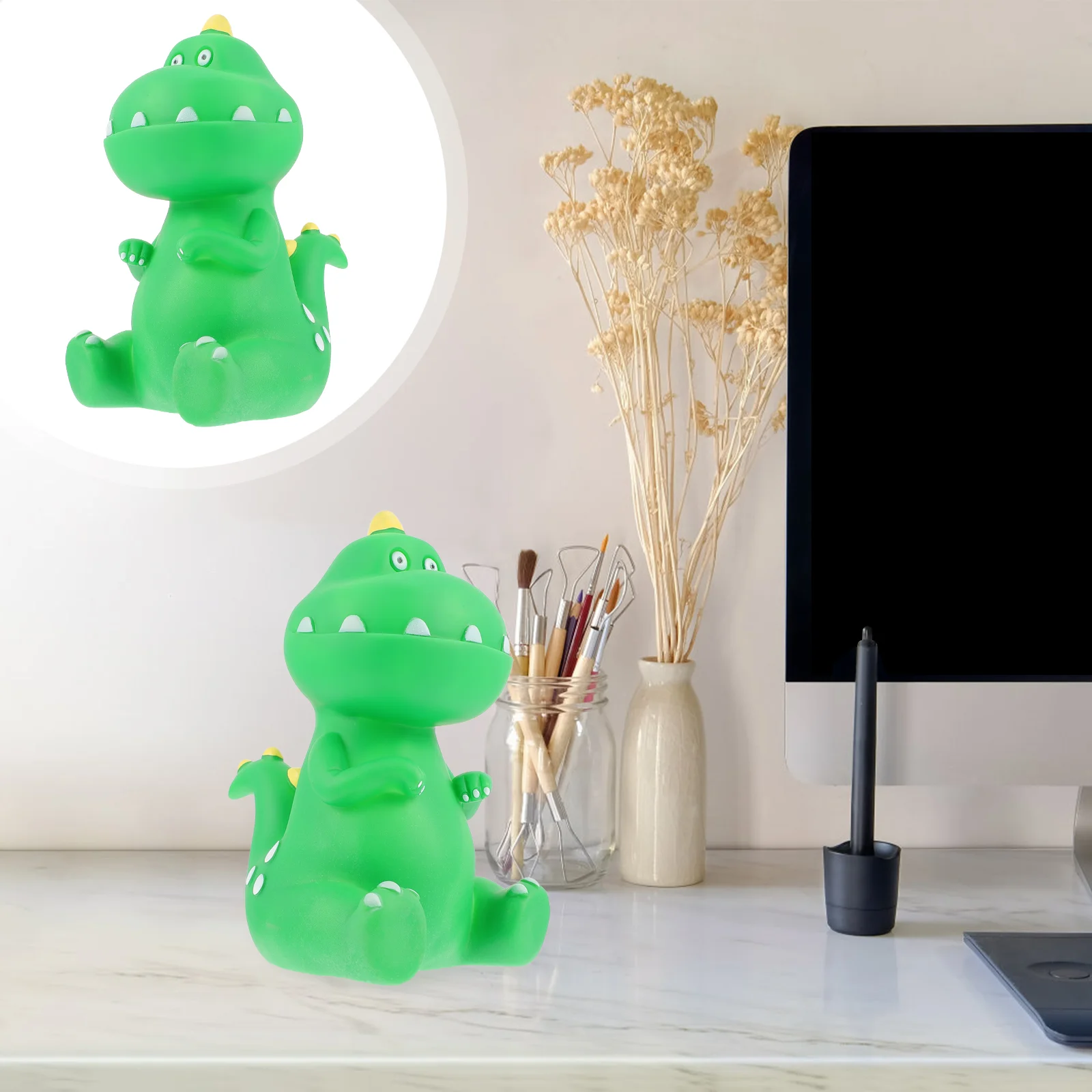 

Bank Piggy Money Saving Coin Kids Pot Box Banks Plastic Animal Decor Boys Change Jar Container First Cartoon Creative