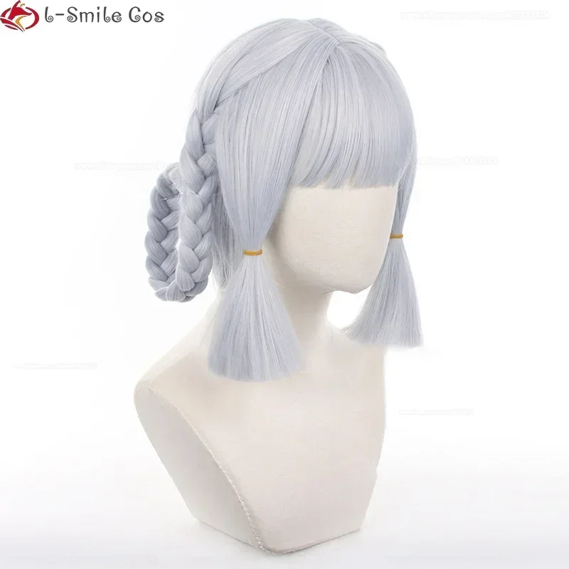Genshin Impact New Skin Камисато Аяка Косплей Парик Плетеный Термостойкий Ayaka Springbloom Missive Party