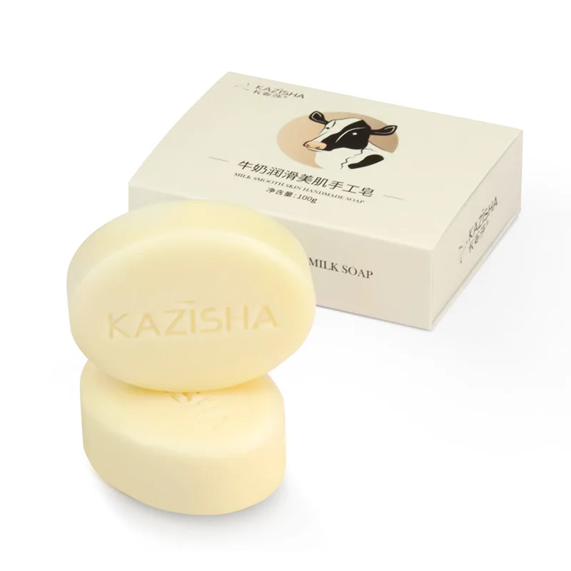 

Milk Anti-Mite Handmade Soap Lasting Fragrance Cleansing Bath Soap Nourishing Moisturizing Soap（Special offer, free gifts）