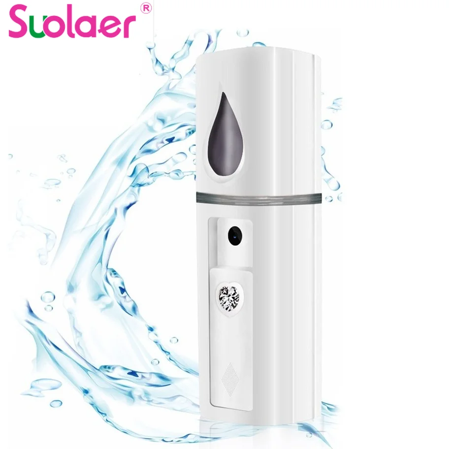 

Facial Steamer Humidifier Face Skin Hydrating Mist Nebulizer Nano Mister Women Fade Fine Line Anti Aging Beauty Products HUFU