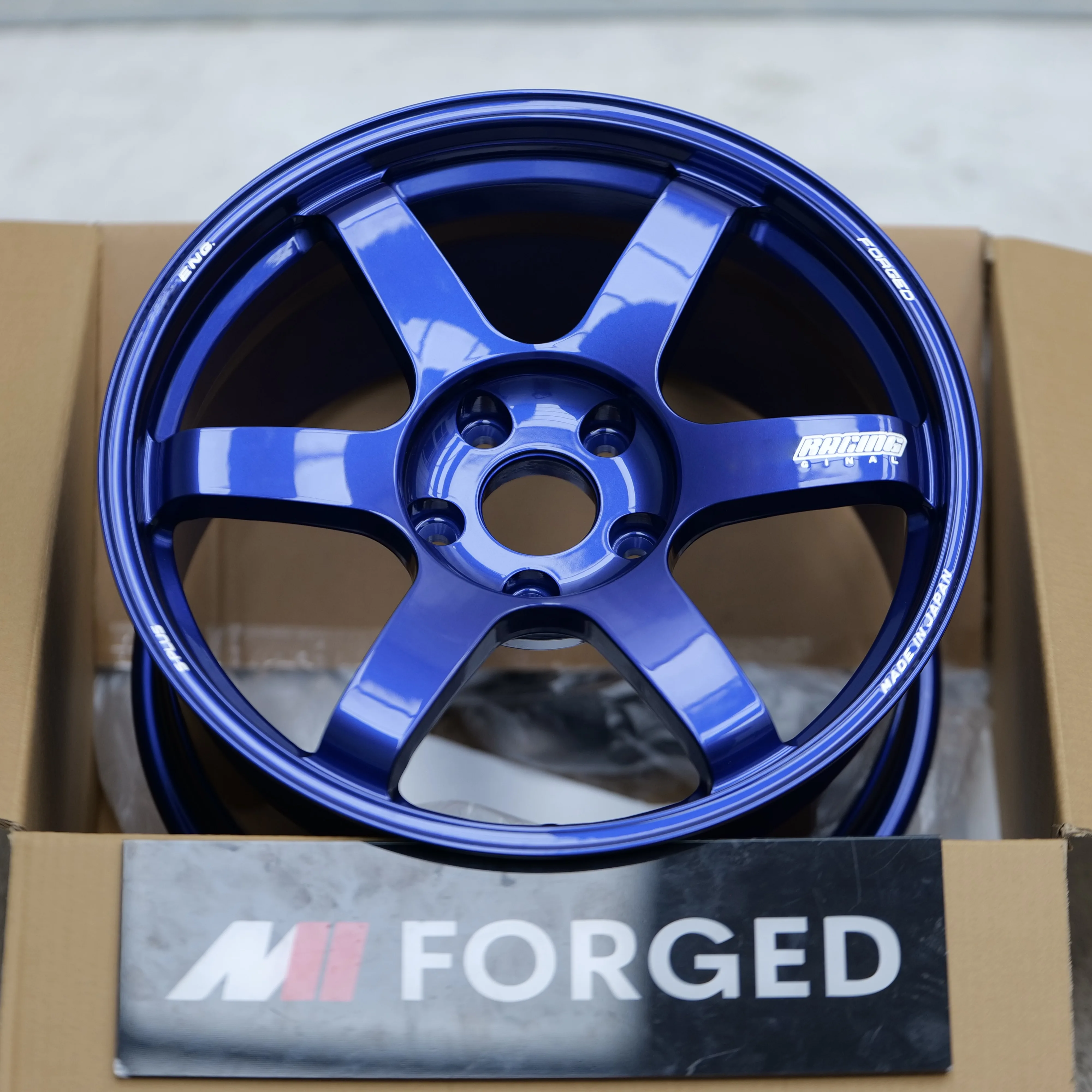 Фото Кованые диски Volk Sports TE37 SL из сплава для гоночных автомобилей, 5x114.3, 5x112, 5x120 для M340i G80 G82 G87 F80 F82 №2