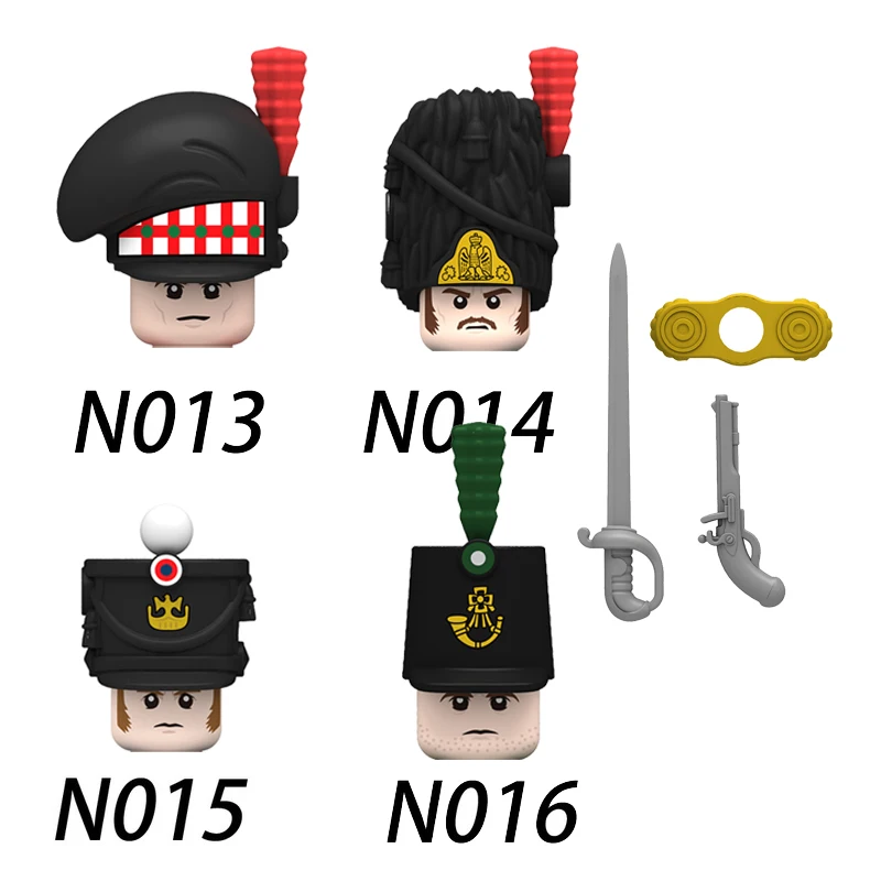 

N103-106 немецкие солдаты из немецких войн, фигурки-конструкторы, образовательные мини-игрушки, рождественский подарок