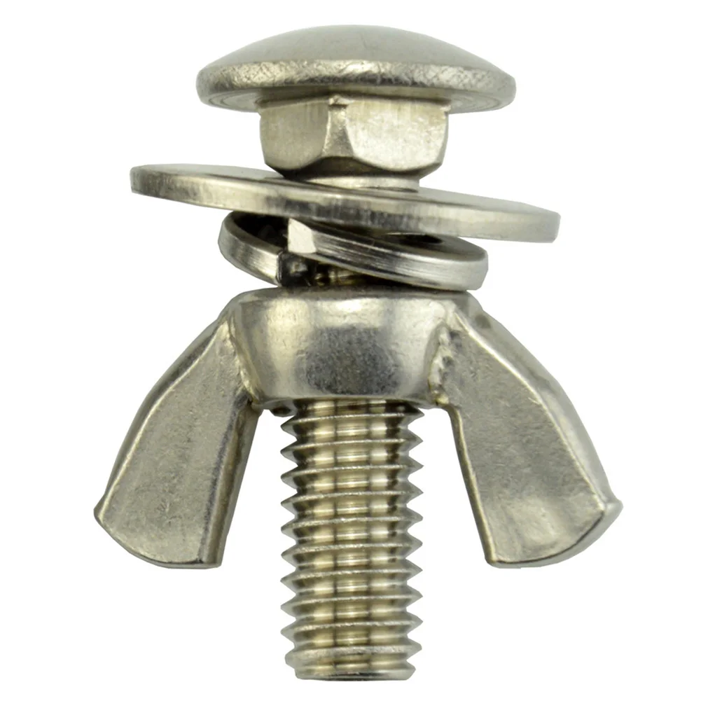 

2pcs Scuba Diving Backplate Tech Submersible Butterfly Screw Butterfly Bolt Donut Wing Nut Water Sport Supplies Swimming Accesso