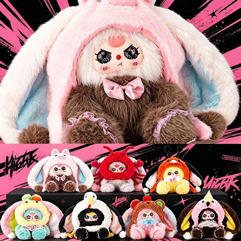 Фото Плюшевая игрушка-сюрприз Babythree Hat Poster Bunny 500% Series Blind Box: виниловая фигурка животного, аниме-кукла, таинственная коробка, игрушки-сюрпризы №1