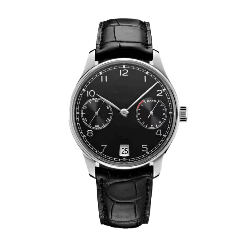 

Top Luxury Brand Original High Quality Dial 42.3mm Chronograph Portuguese series Leather Watch for Men Business Quartz watch