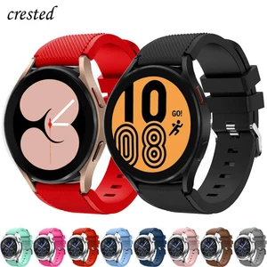 Ремешок силиконовый для Samsung Galaxy Watch 4Classic46 мм42 мм3active 2 Gear s3S2 20 мм 22 мм, браслет для Huawei GT2GT23 Pro