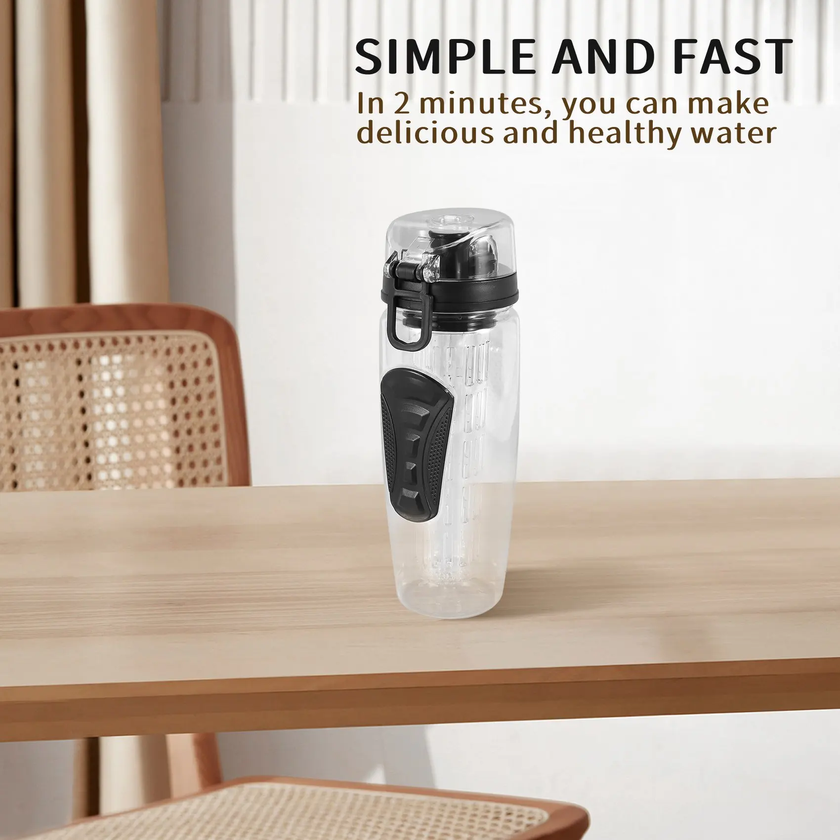 1000 мл/32 унции бутылка для воды заварки фруктов пластиковая спортивная