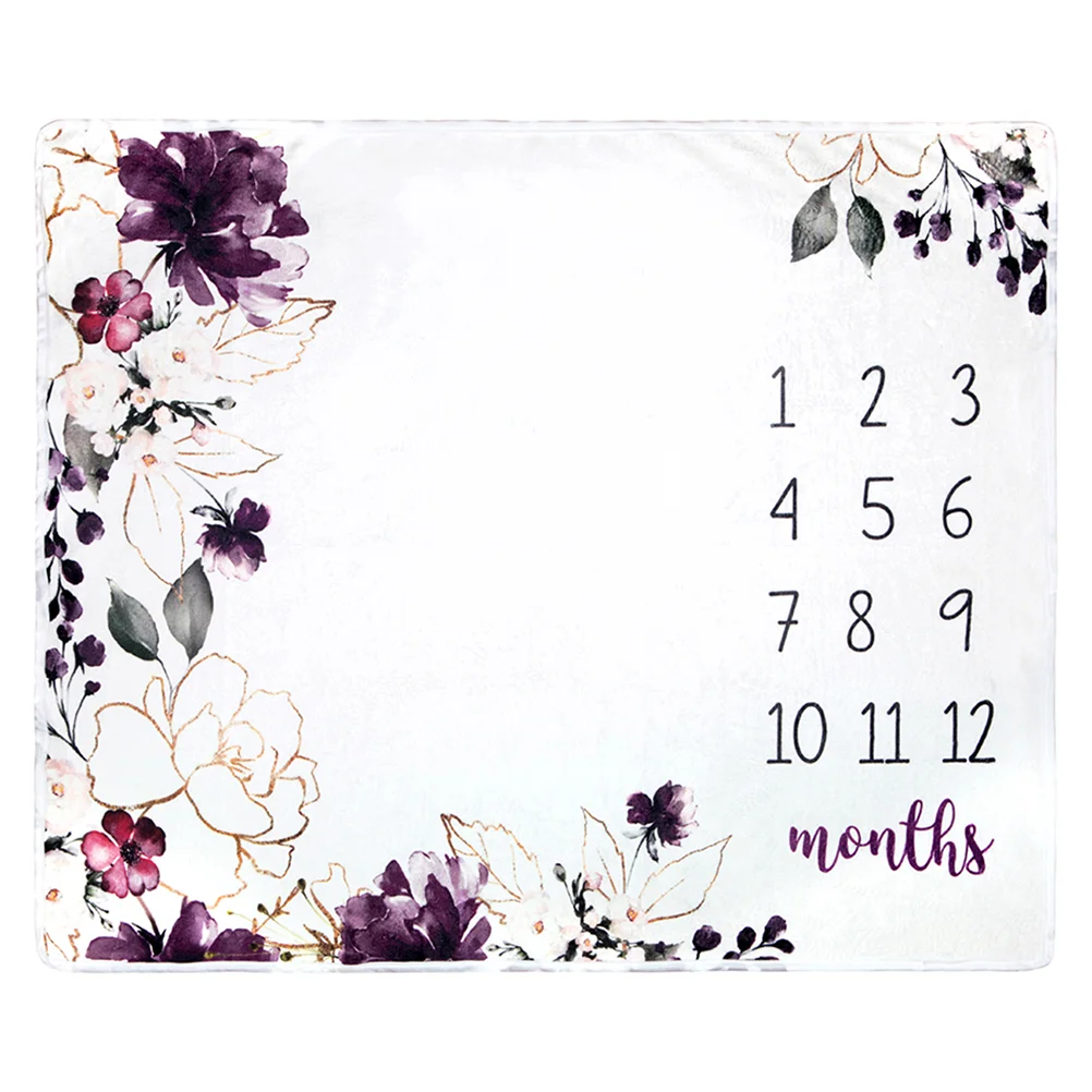 

1 шт. изысканный цветочный фон для фотосъемки тканевый новорожденный месячный одеяло