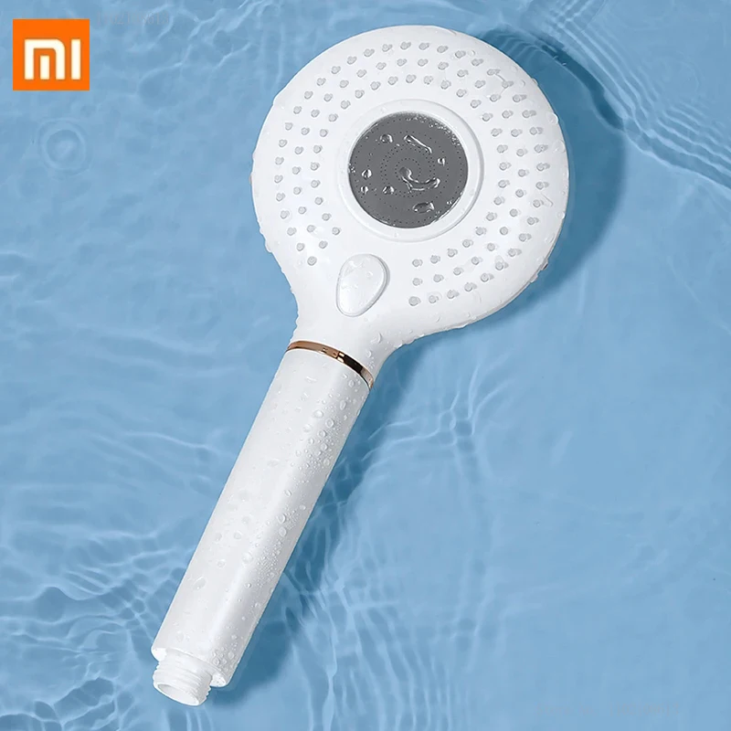 

Душевая лейка под давлением Xiaomi, 3-функциональная насадка для душа под давлением с фильтром, регулируемая, с экономией воды, подходит для ванной комнаты