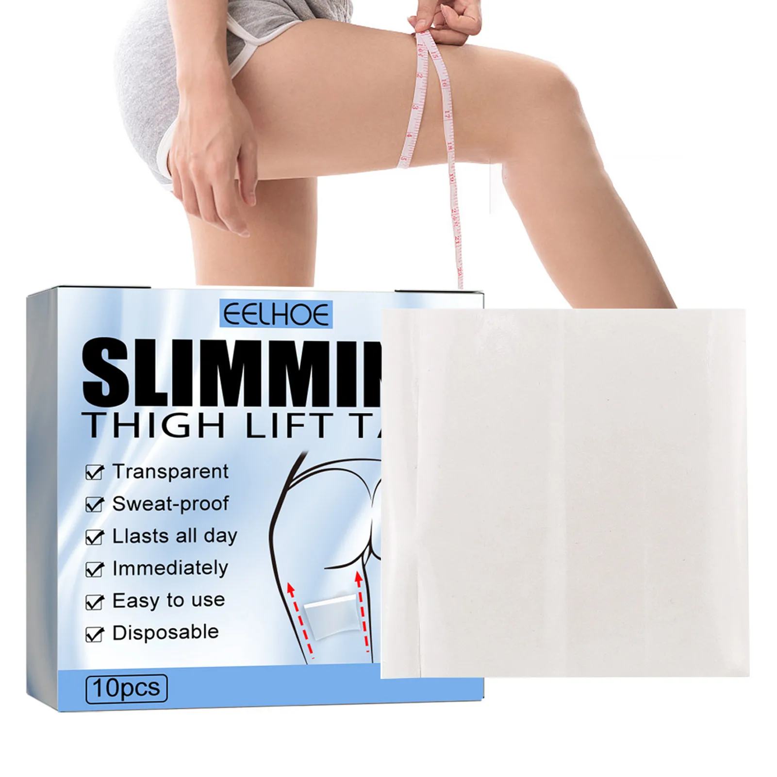 

Tightening Thigh Patch Leg And Thigh Lift Tape Lifts Cellulite & Sagging Skin On Loose Thighs 10 Pieces Slimming Leg Butt