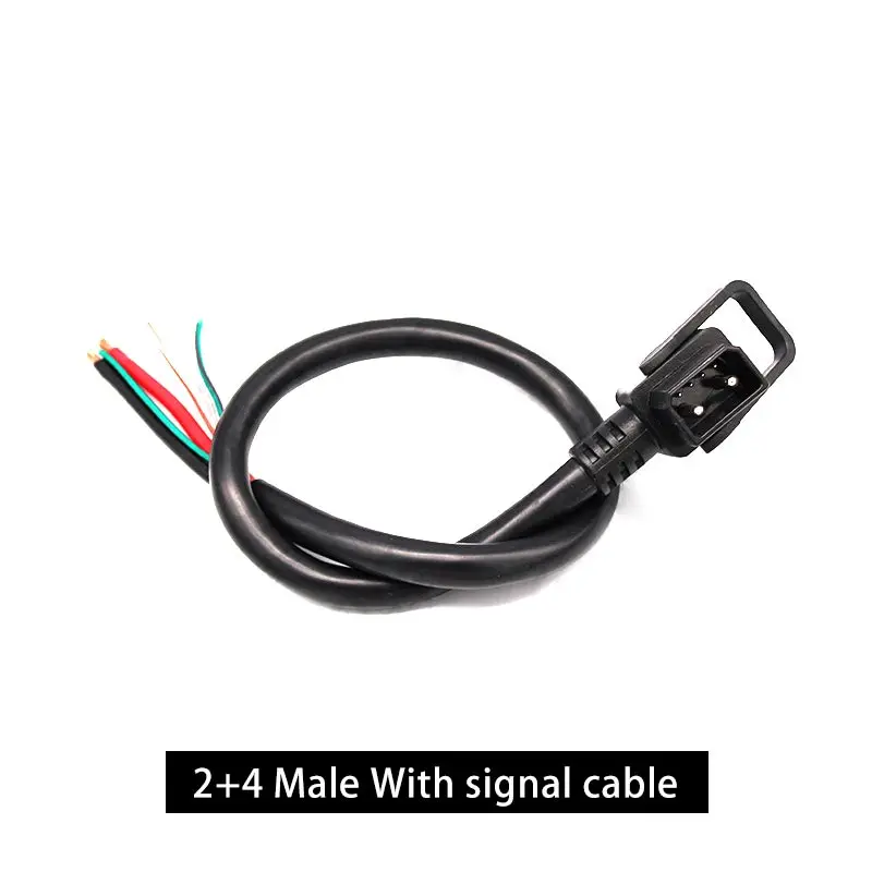 

Разъем для литиевой батареи электровелосипеда, мощная розетка для зарядки, 2 + 4-контактная розетка для электромобиля, 6-контактная розетка со шнуром питания