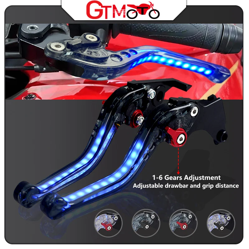

For YAMAHA MT-125 2014-2023 YZF R125 2014-2017 Motorcycle Light-up Signal Turn light Adjustable Brake clutch Handle levers mt125