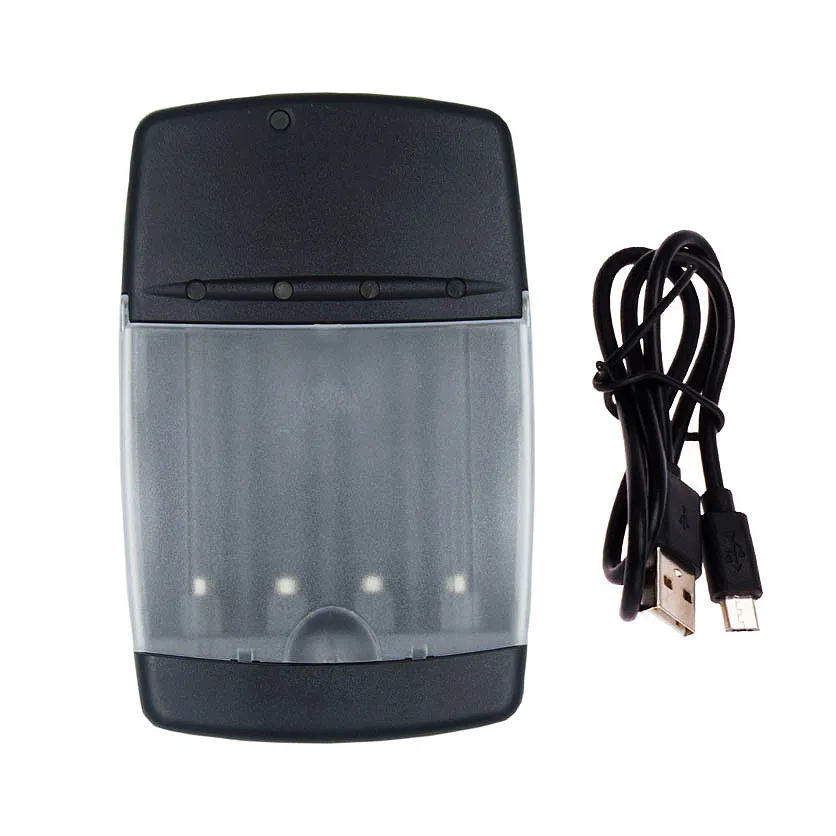 Зарядное устройство Lucky 4 слота умное быстрое зарядное USB для 1 5 в AA AAA Ni-MH