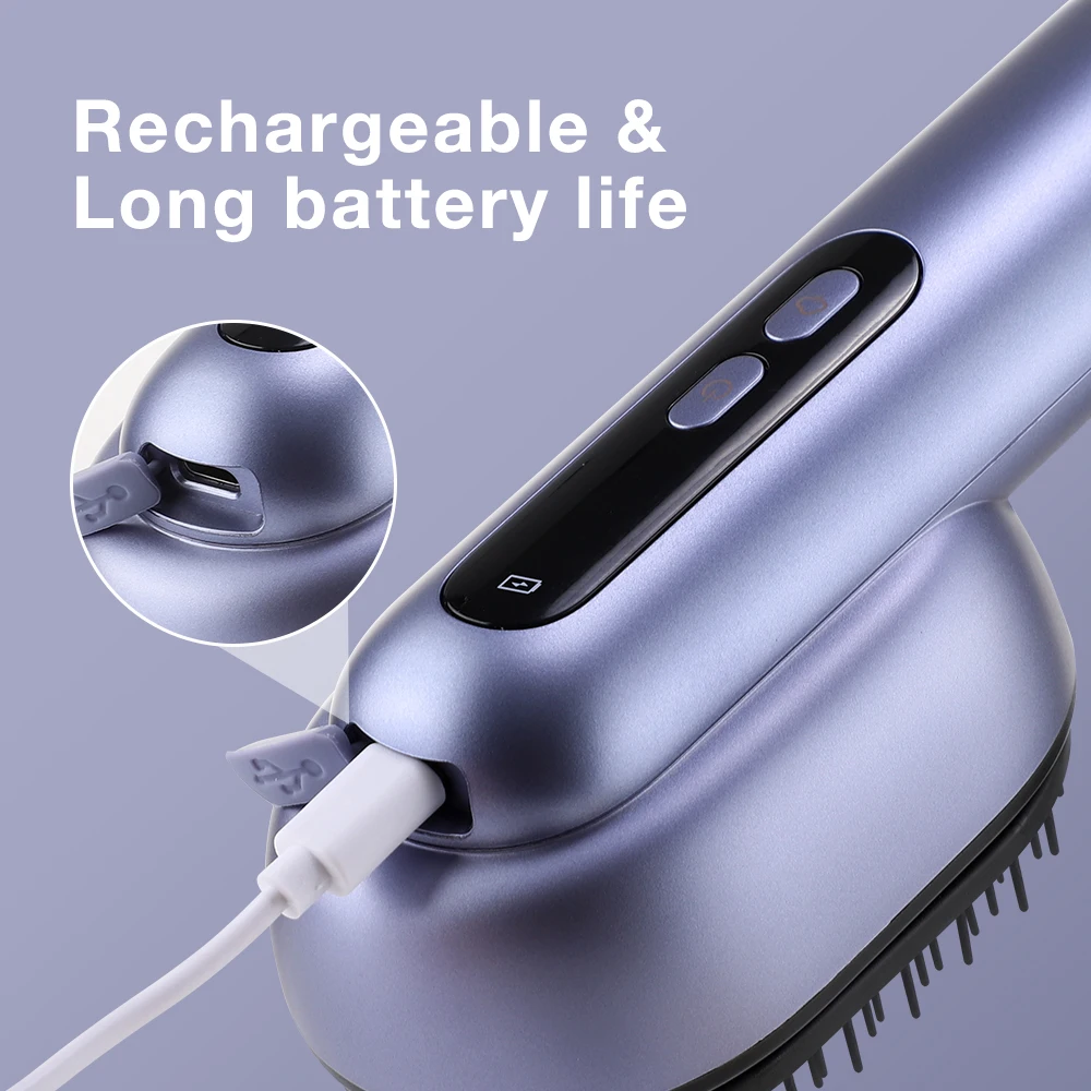 Электрическая вибрационная массажная расческа терапия красным светом щетка для