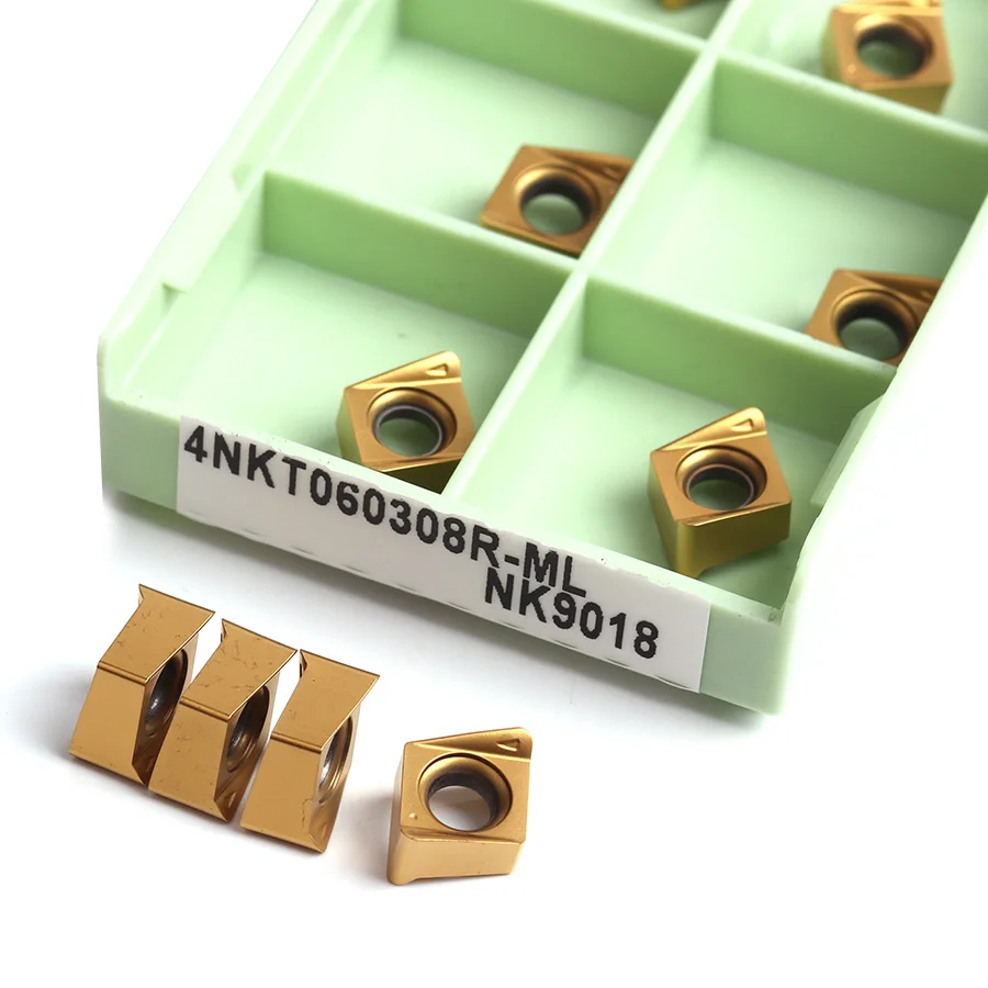 

4NKT060308R-ML NK9018 fast feed milling blade CNC lathe double-sided milling cutter coarse Machining stainless steel turningtool
