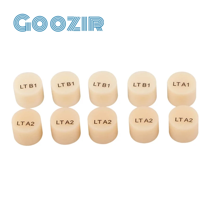 Goozir-Bloque de sistema CAD CAM de alta translúcida, prensa de disilicato de litio, lingotes para laboratorio Dental, 5 piezas HT/LT