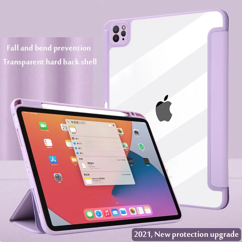 

2022 For iPad Pro 11 12.9 2021 Case Air 4 5 2020 2022 With Pencil Holder Cover For iPad 10.2 7th 8th 9th Mini 6 5 4 Funda 9.7