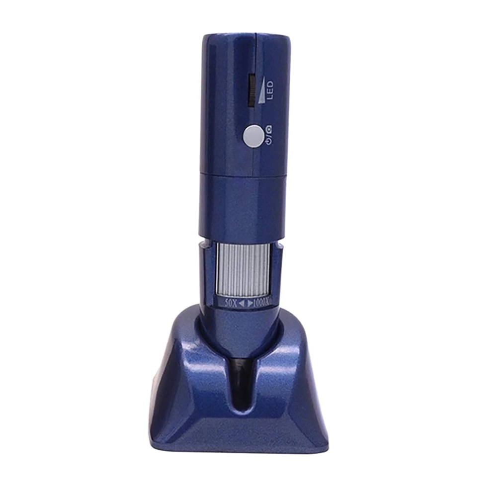 

1000X Handheld Microscope Wireless WiFi USB Charging Magnifier for Observing Insects PCB Jewelry Inspection Blue