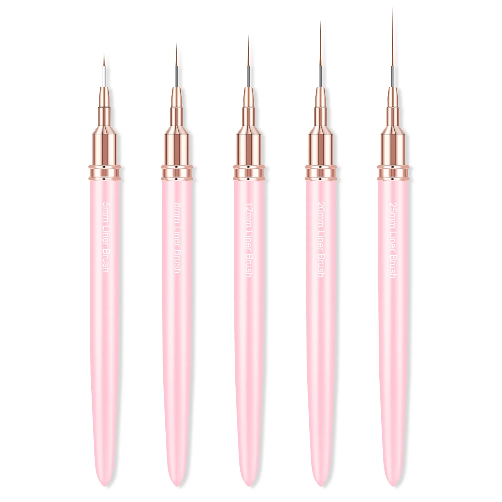 Профессиональный набор кистей для дизайна ногтей 5 шт. расширенные линии дизайн