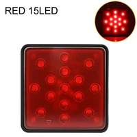 car 1215led brake light drl trailer truck hitch cover fit 2 towing hauling 12v car external rear brake tail lights accessory