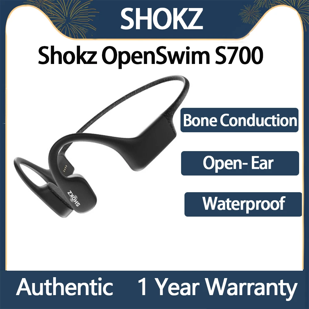 Shokz-auriculares de conducción ósea OpenSwim S700, originales, MP3, 4GB, música,...