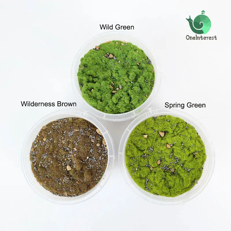 

50G Diorama Ground Grass DIY Modeling Rock Particle Scene Platform Military Railway Train Scene Model Making Kits for Landscape