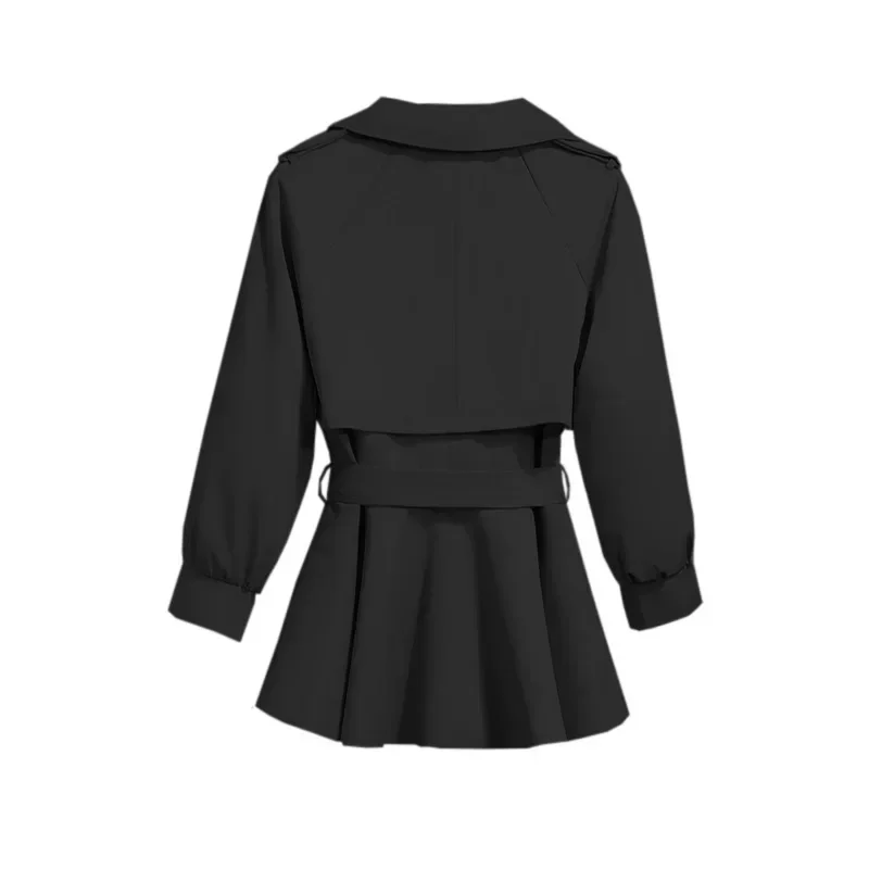 Пальто оверсайз для девочек ветровка с рюшами куртка длинными рукавами топ на