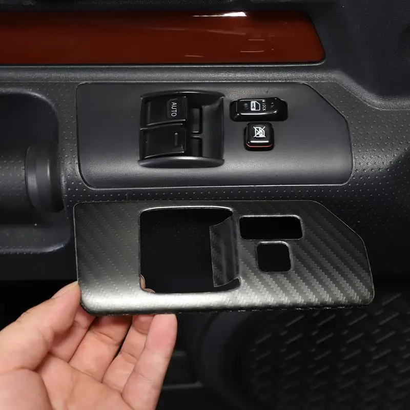 

Для Toyota FJ Cruiser 2007-2021, Стайлинг автомобиля, нержавеющая сталь, автомобильное окно, стекло, подъемная кнопка, Аксессуары для автомобилей