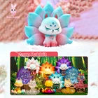 Игрушка древняя девять лисиц, загадочная коробка, милая фигурка, коробка сюрпризов, кавайные игрушки, модель, подарок на день рождения