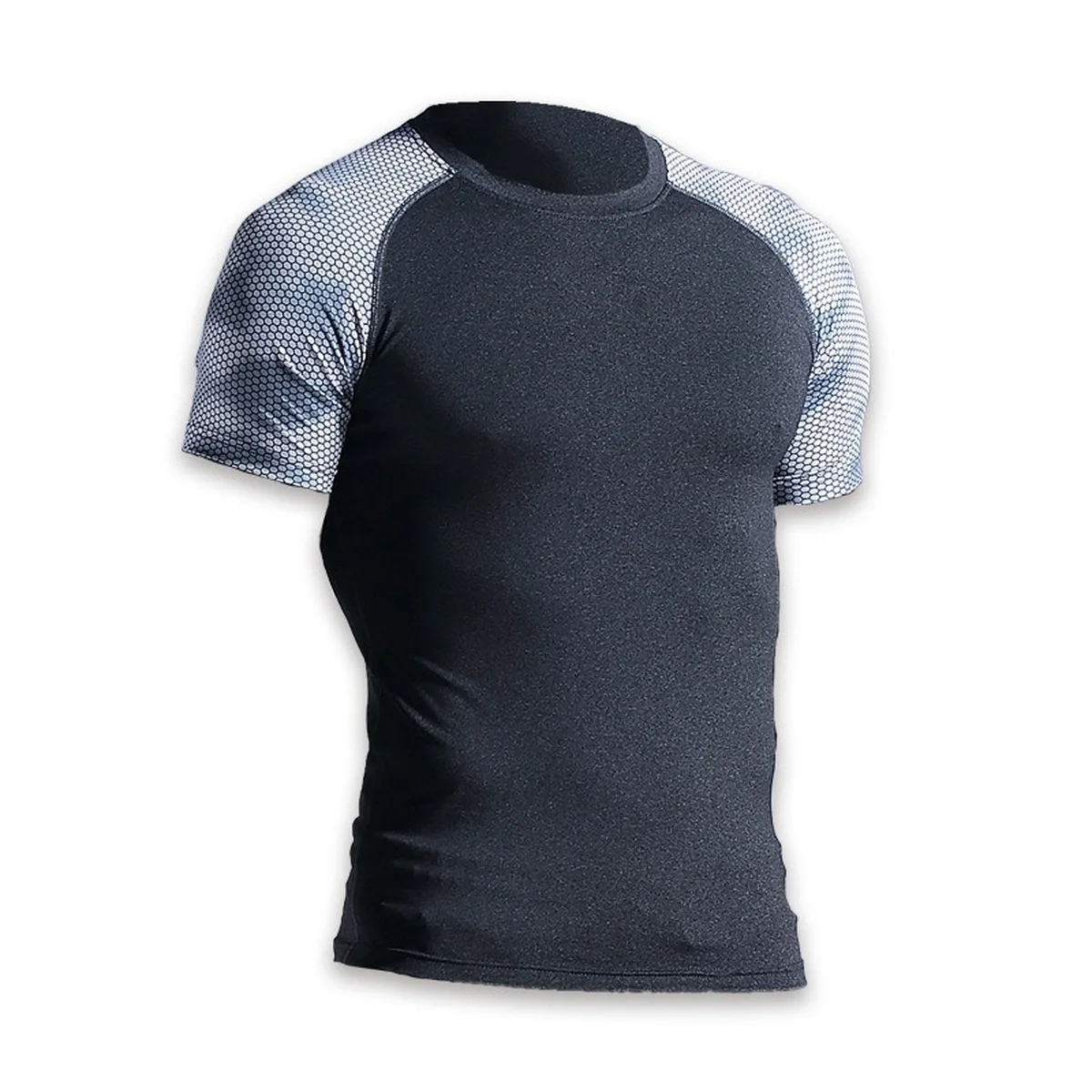 Quick-drying T-shirt Breathable Yoga Sports Fitness Tights Men's Short-sleeved Sweat-absorbing Thin Running Clothes Training