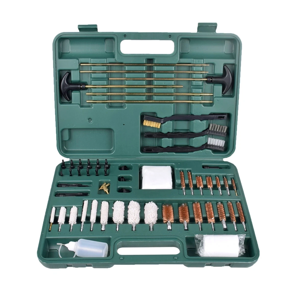 

Tactical Universal Gun Cleaning Kit with Oil Can Rifle Pistol Cleaner Brush Professional Hunting Handgun Firearm Cleaner Tool