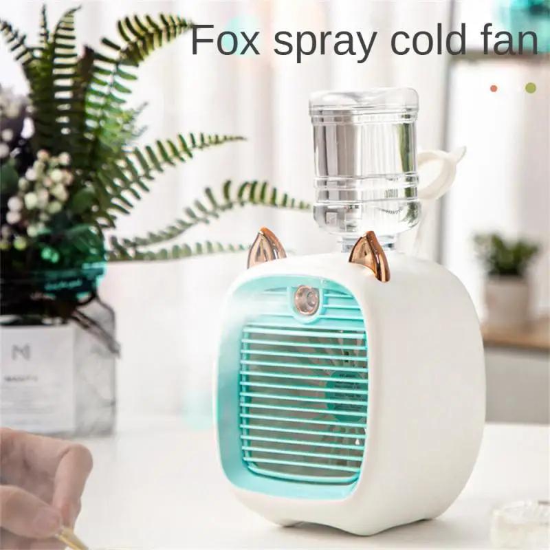 

Wind Direction Adjustment Nano Spray Fan With Large Water Tank Three-gear Speed Regulation Ultra-fine Spray Desktop Humidifier