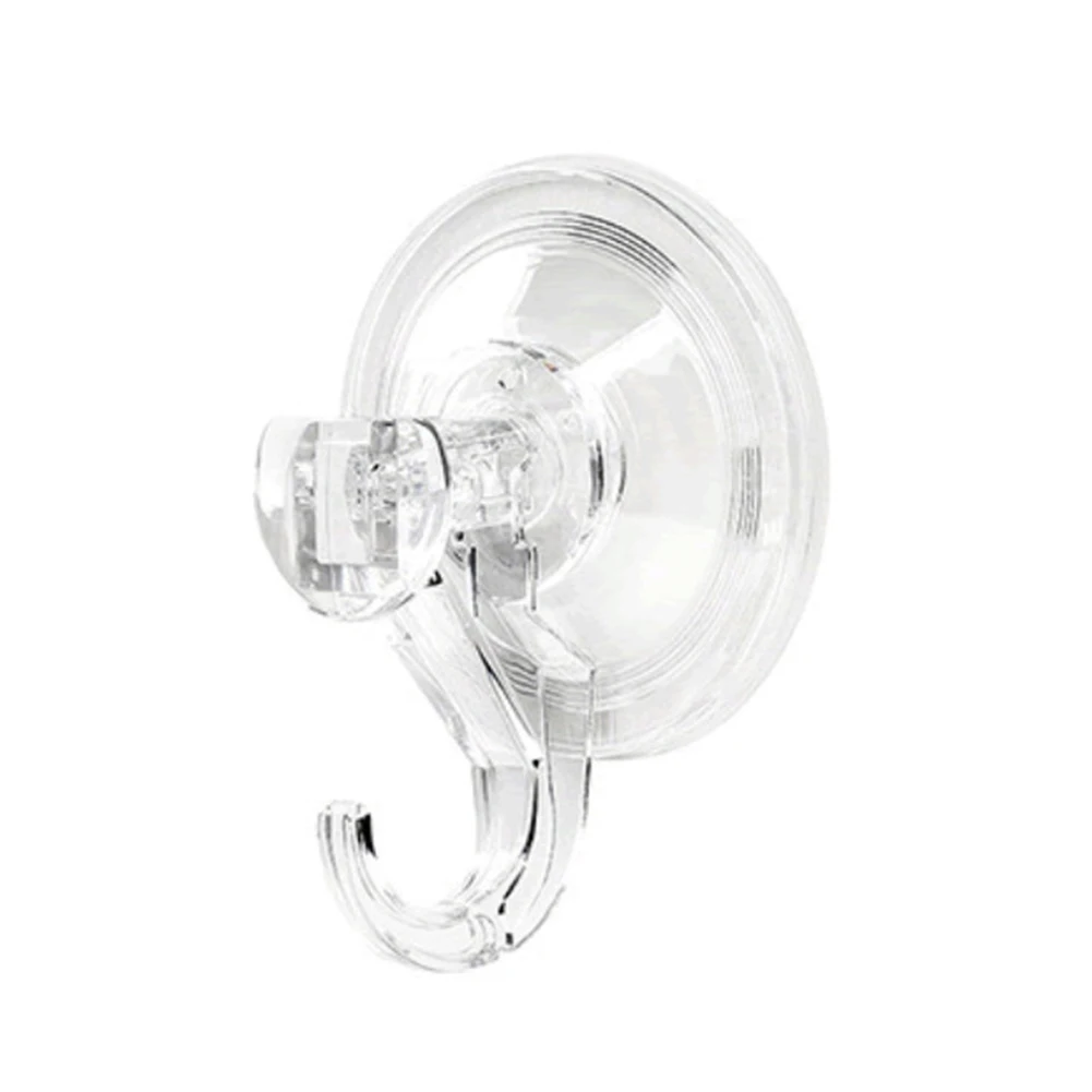 

1pc Adsorption Hook Folding Exhaust Vacuum Nail Free Sucker Storage Hook Crystal Clear 7*8.85cm For Household Organizer Supplies